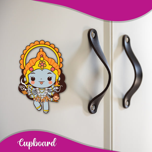 Goddess Kali Wooden Fridge Magnet