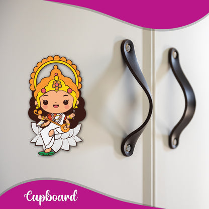 Goddess Sarswati lovers quirky fridge magnet gift