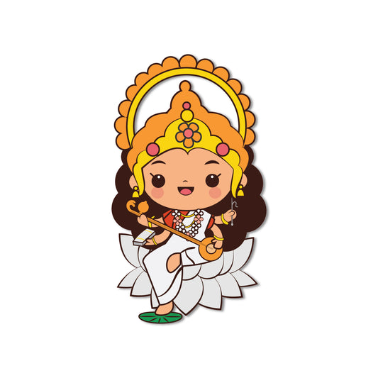 Goddess Sarswati themed quirky fridge magnet India