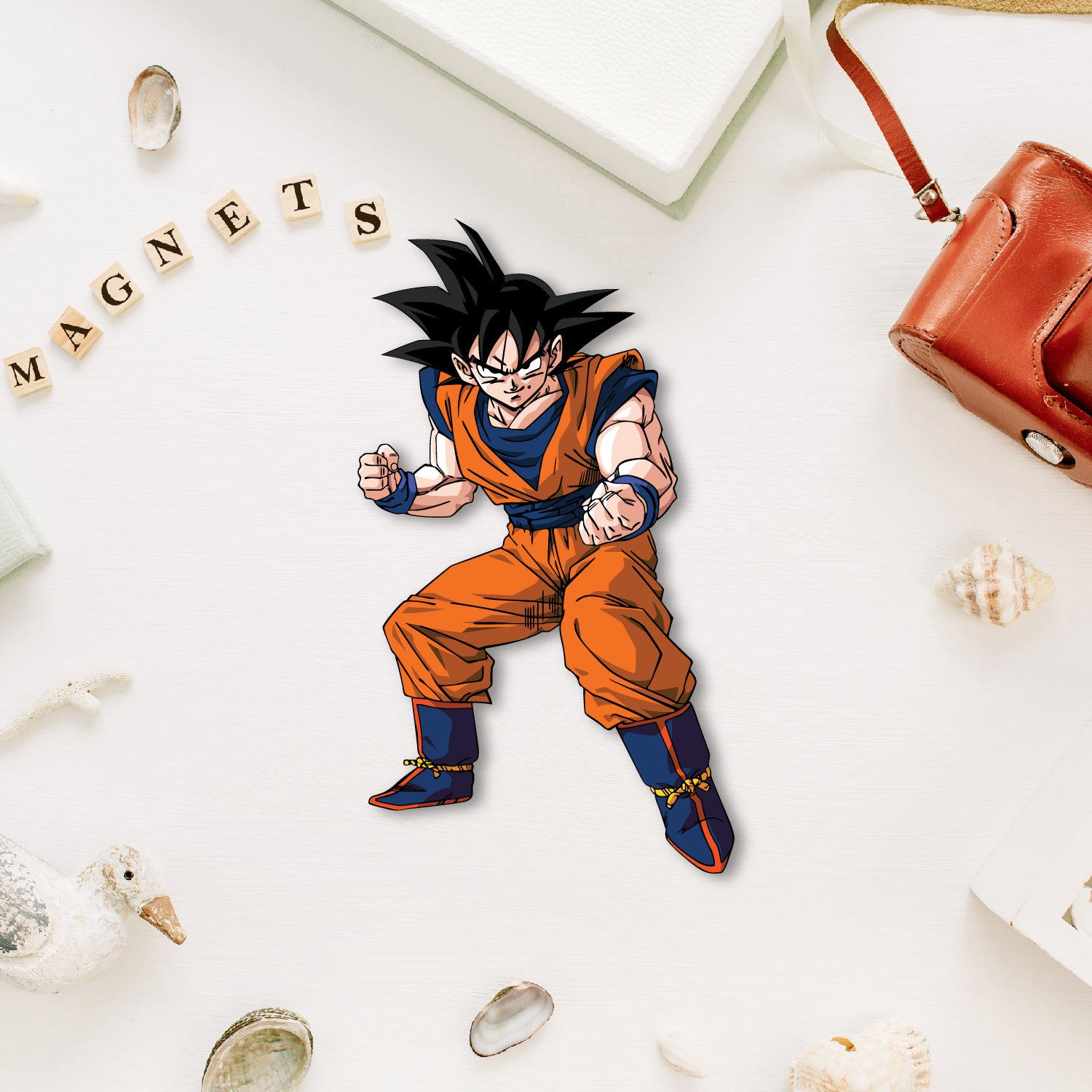 Goku Wooden Fridge Magnet