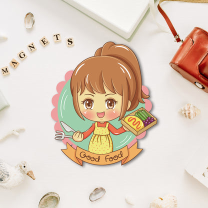 Good Food Wooden Fridge / Refrigerator Magnet