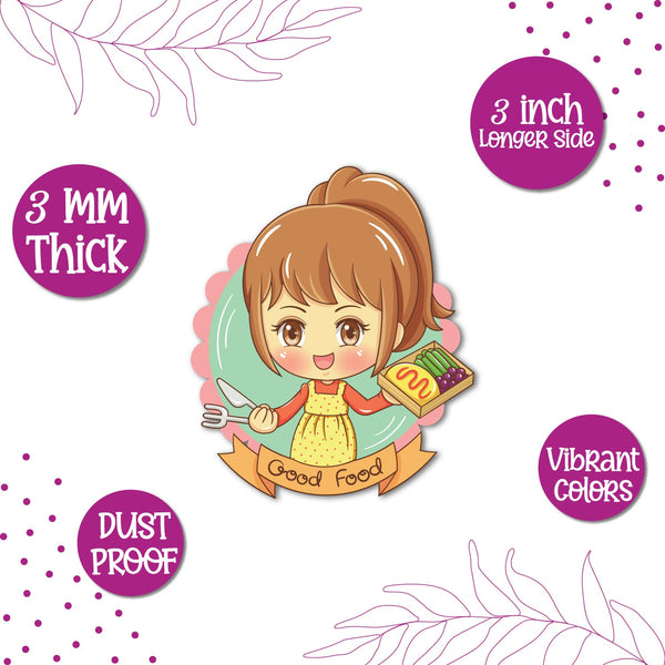 Good Food Wooden Fridge / Refrigerator Magnet