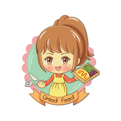 Good Food Wooden Fridge / Refrigerator Magnet
