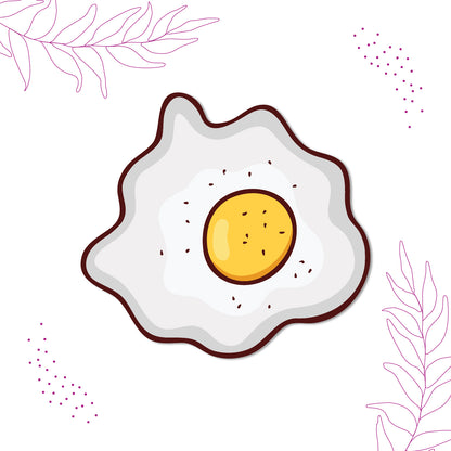 Egg lovers fridge magnet breakfast design