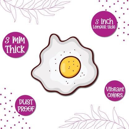 Breakfast egg fridge magnet India
