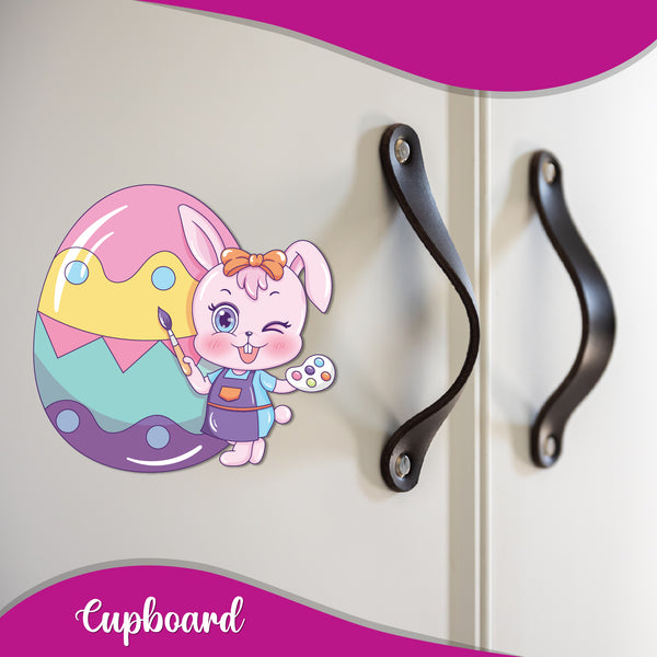 Happy Easter Wooden Fridge Magnet