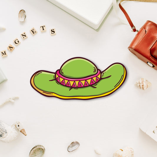 Hat fridge magnet quirky decor