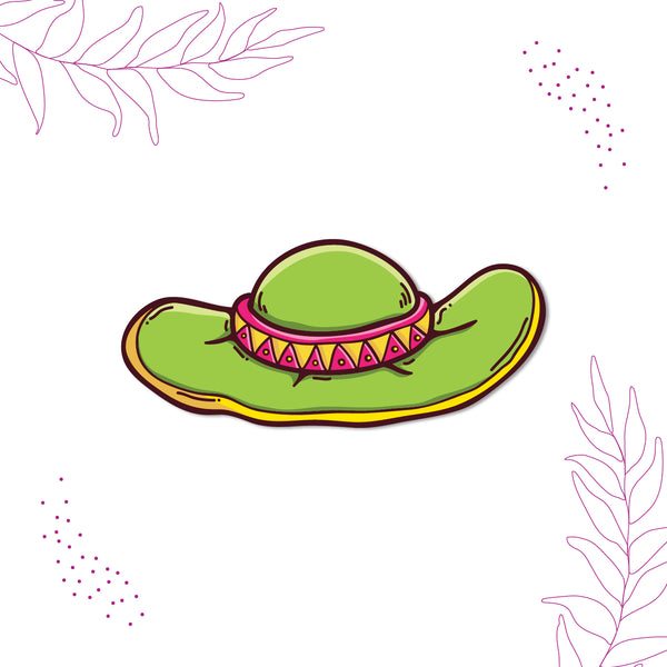 Hat Wooden Fridge Magnet