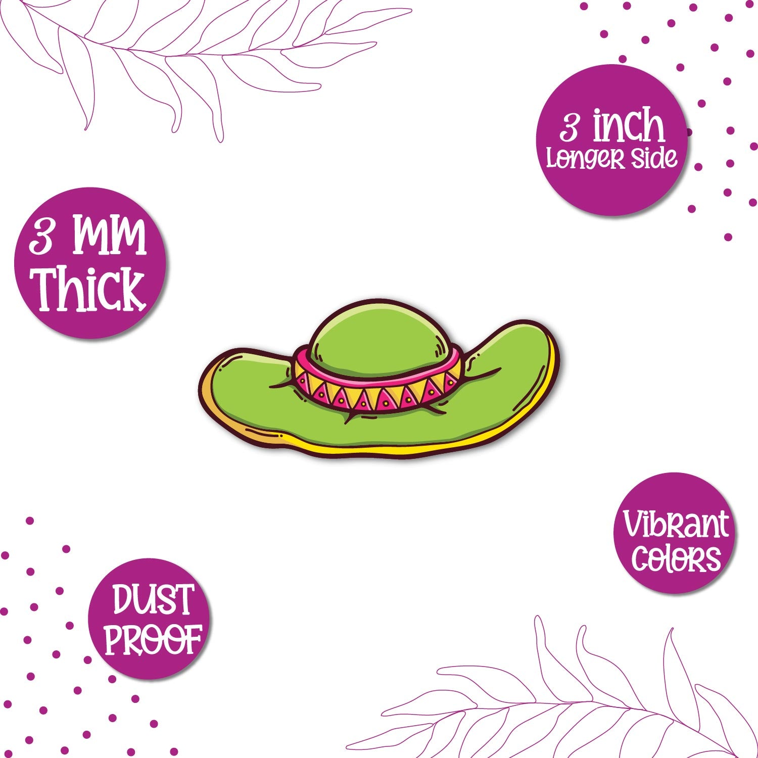 Hat fridge magnet kitchen decor