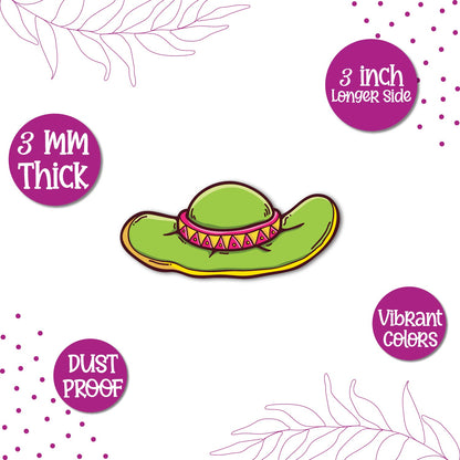 Hat fridge magnet kitchen decor