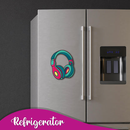 quirky Headphone collectible fridge magnet