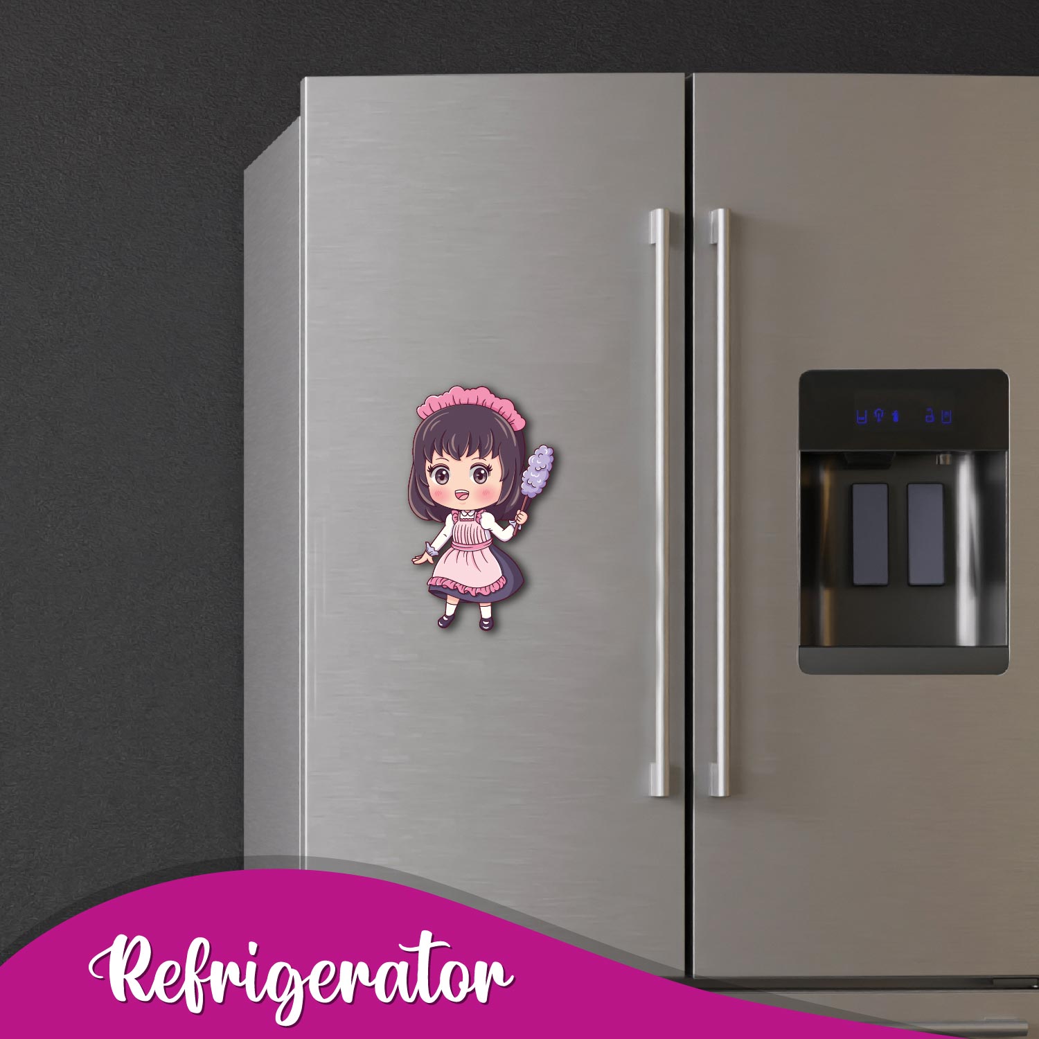 Fridge magnet of a dedicated housekeeper