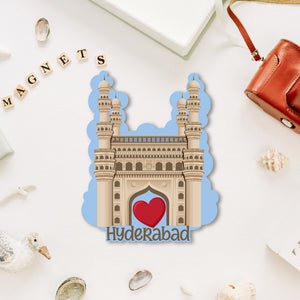 Hyderabad Wooden Fridge Magnet