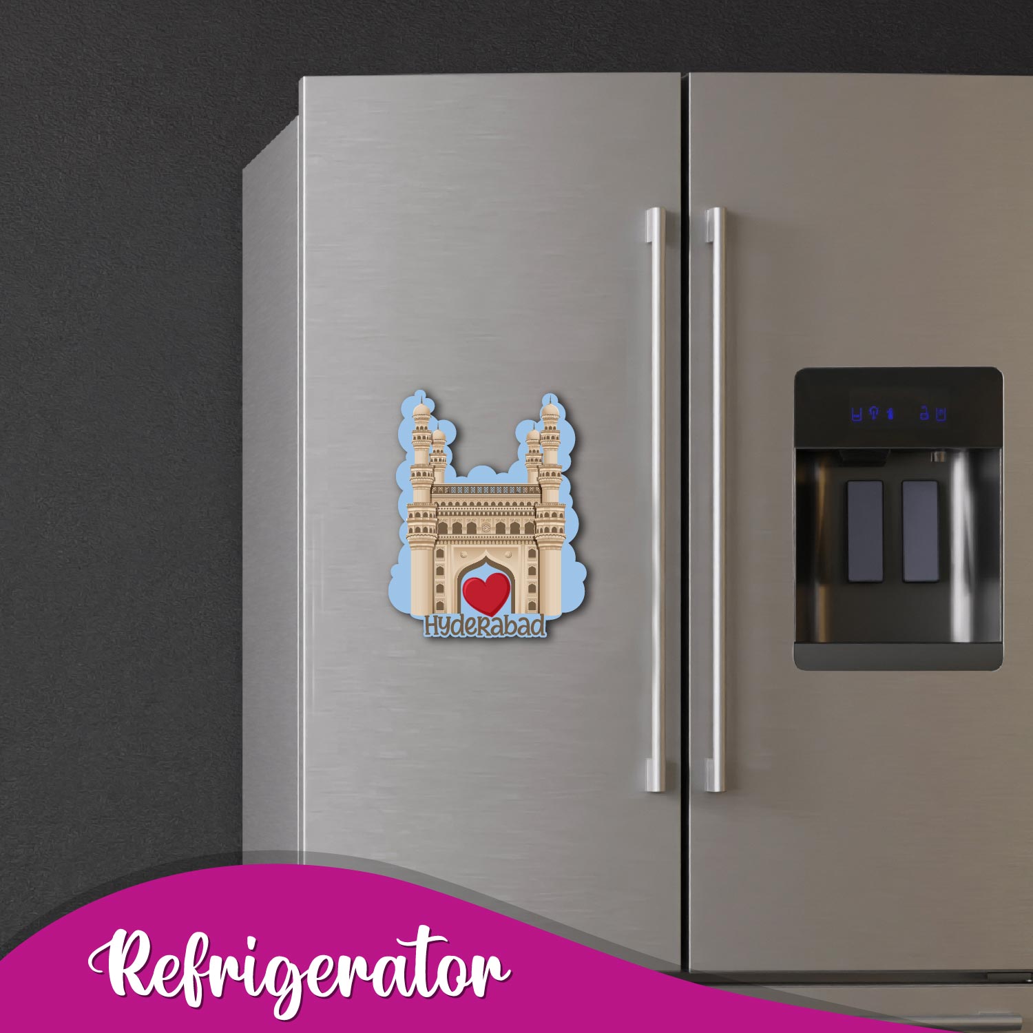 hyderabad-city-souvenir-magnet-on-kitchen-fridge
