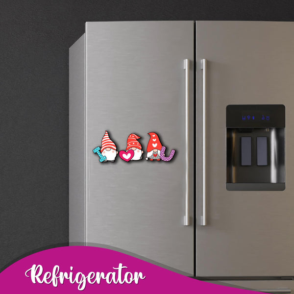 I Love You Wooden Fridge Magnet