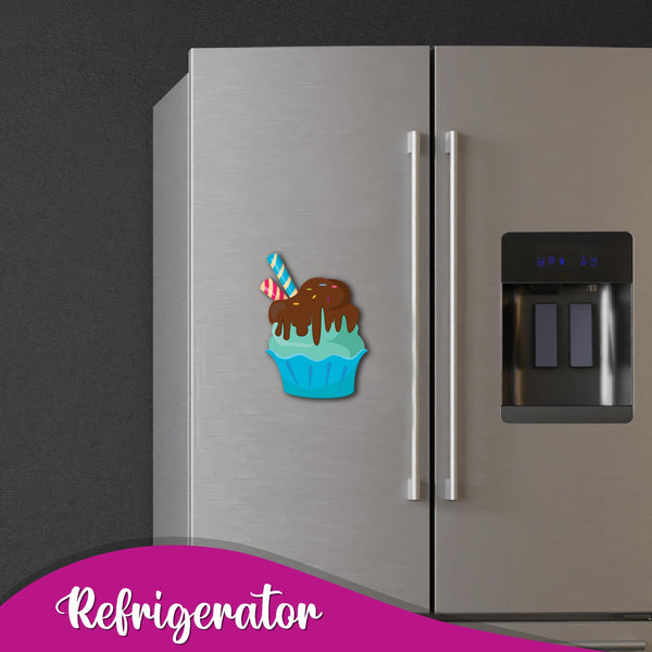 Icecream Cake Wooden Fridge Magnet