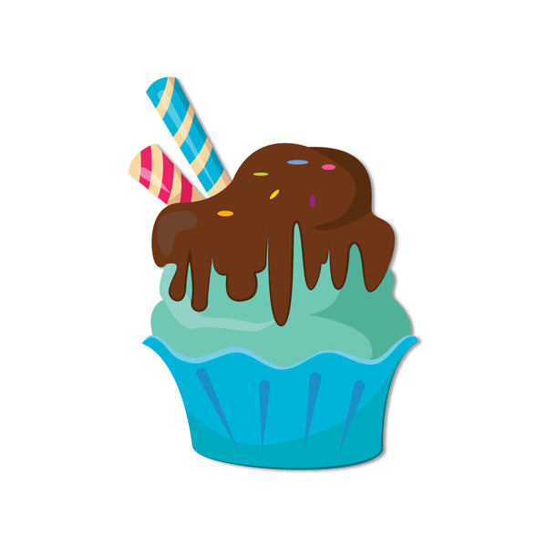 Icecream Cake Wooden Fridge Magnet