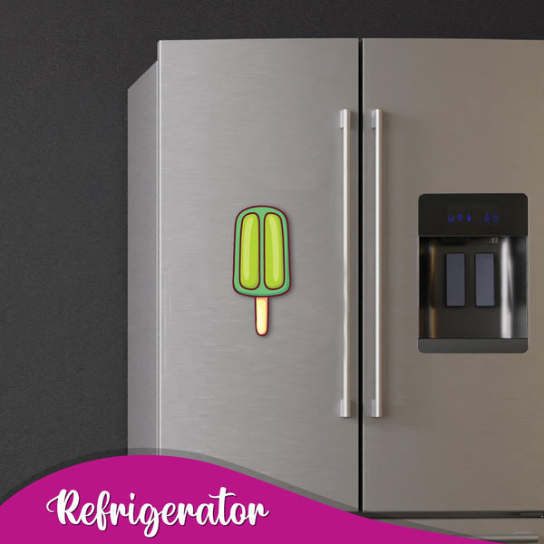 Icecream Stick _Green Wooden Fridge Magnet