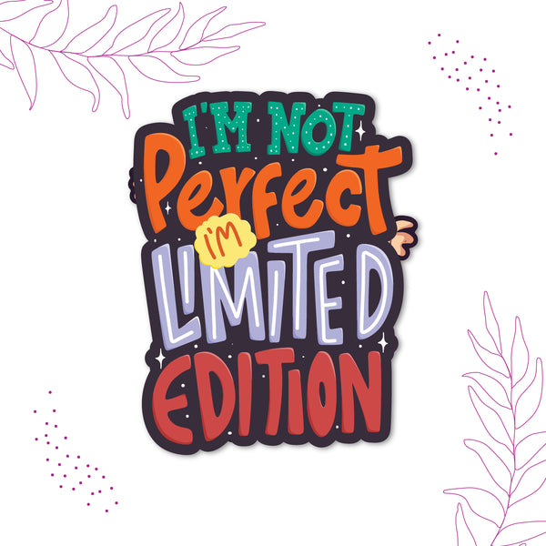 Im not perfect Wooden Fridge Magnet