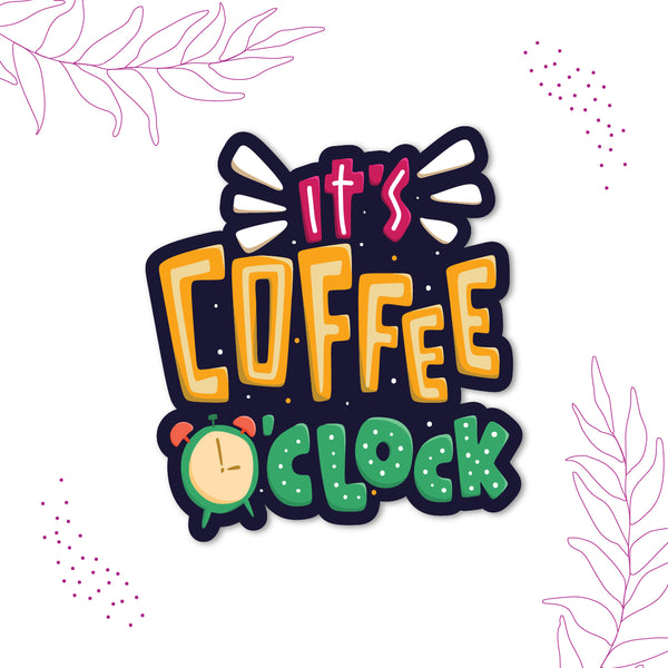Its coffee o clock Wooden Fridge Magnet