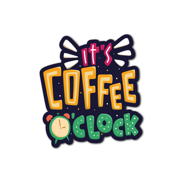 Its coffee o clock Wooden Fridge Magnet