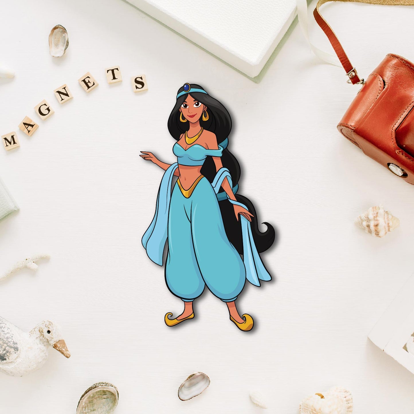 Jasmine Standing Wooden Fridge Magnet