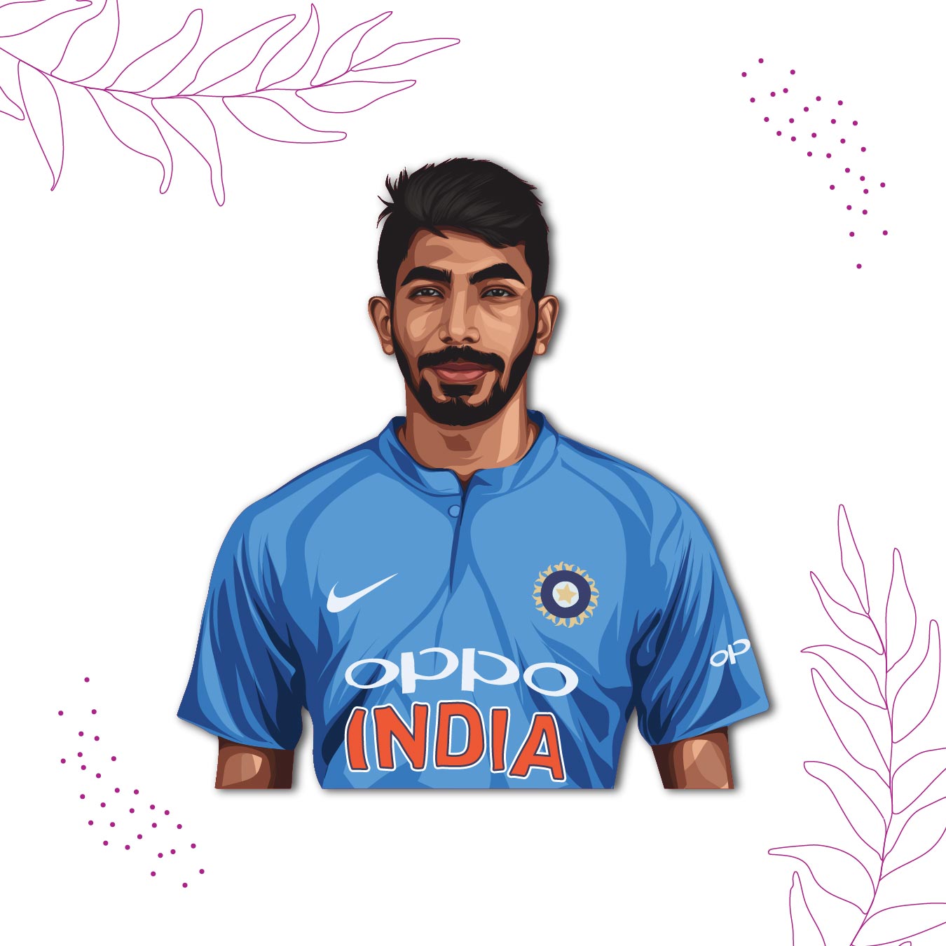  jasprit-bumrah-cricket-fan-souvenir-on-fridge