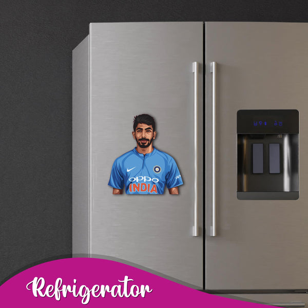 Jasprit Bumrah Wooden Fridge Magnet