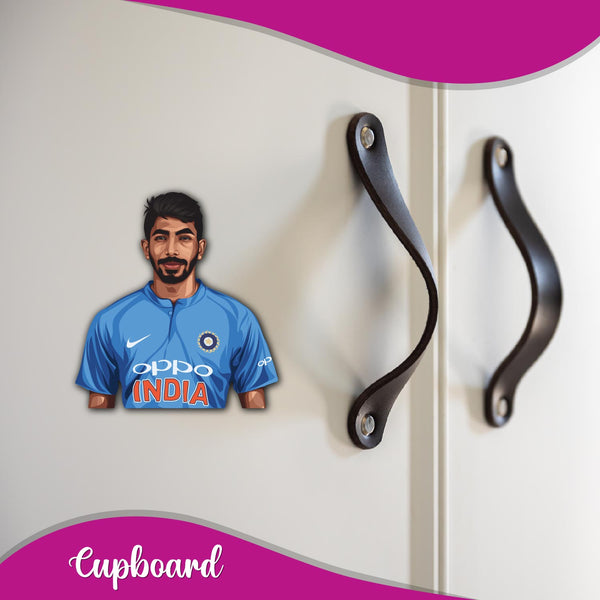 Jasprit Bumrah Wooden Fridge Magnet