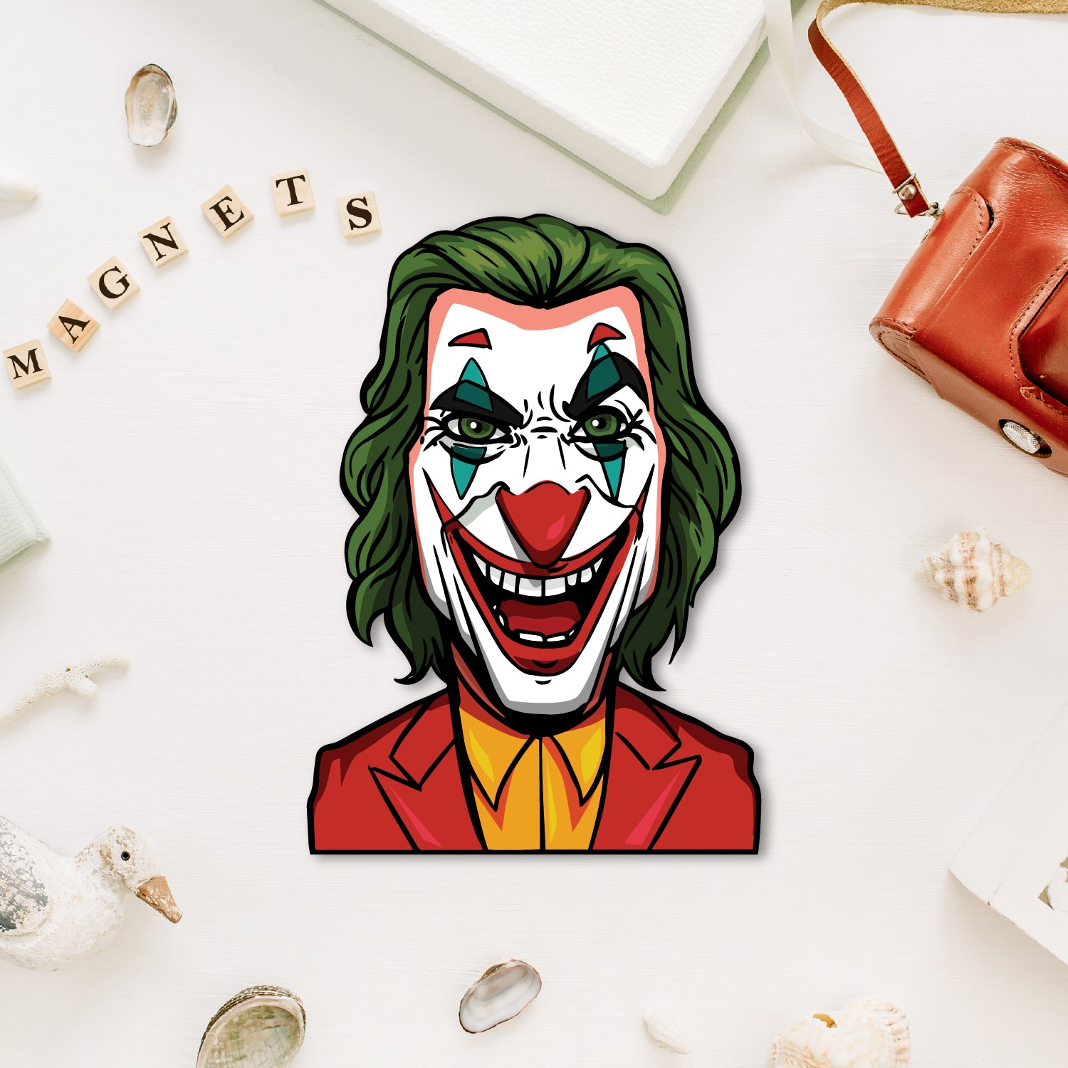 Joker Wooden Fridge Magnet