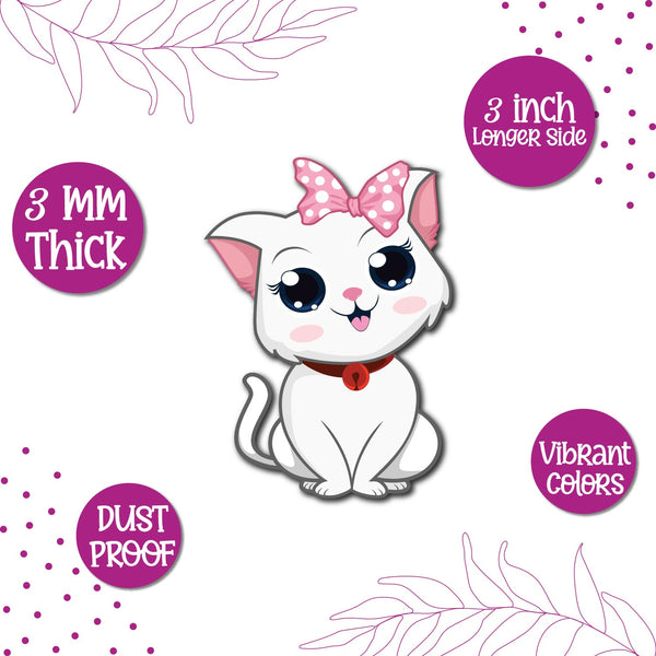Kitty Cat fridge magnet – quirky and decorative kitchen accessory