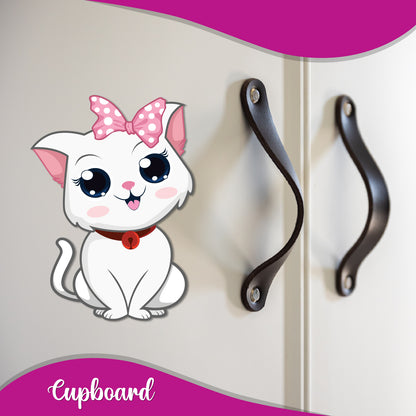 Kitty Cat Wooden Fridge Magnet