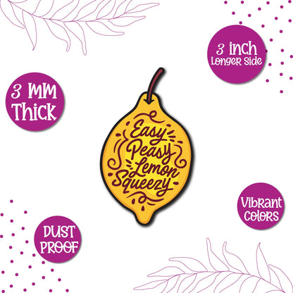 "When Life Gives You Lemons" magnet with a lemon illustration.