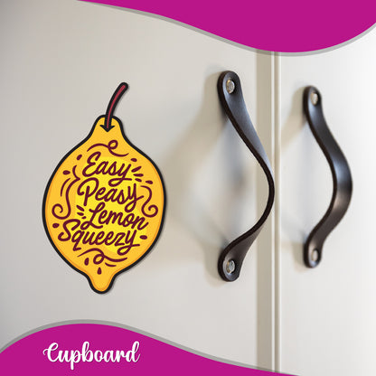 Yellow and bright quote magnet.