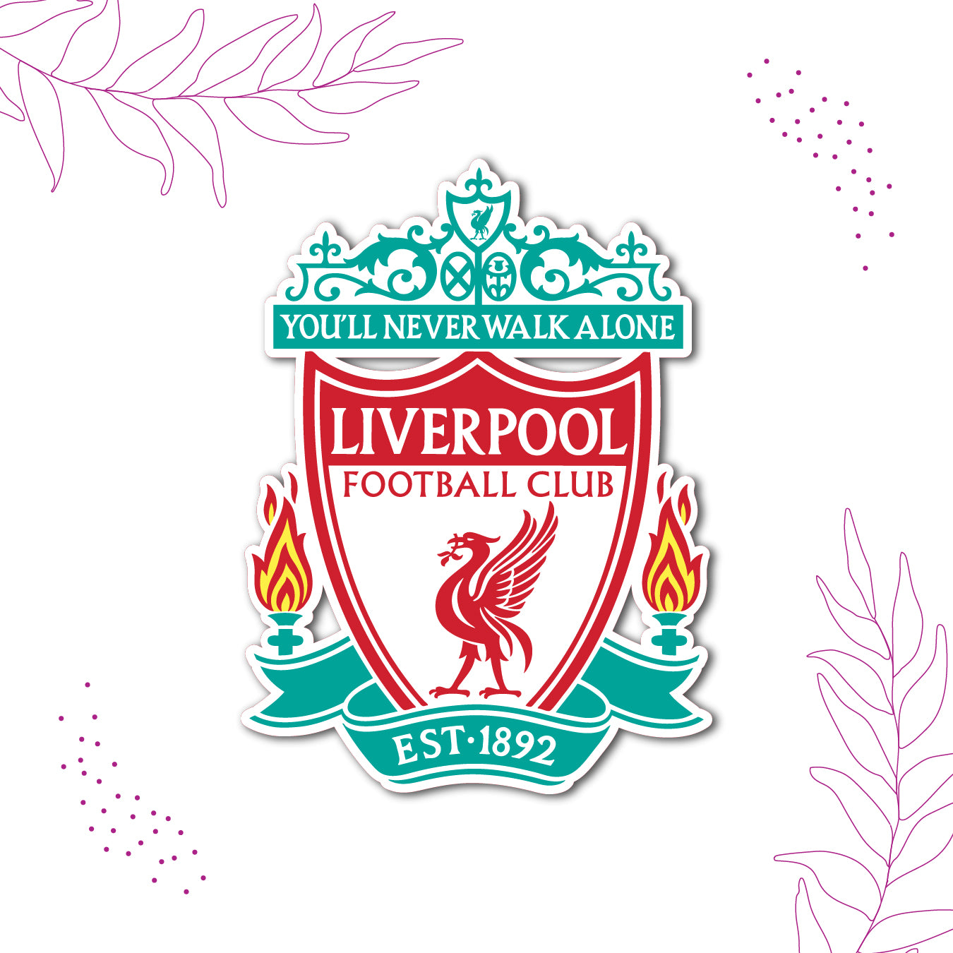 Quirky liverpool fridge magnet decor