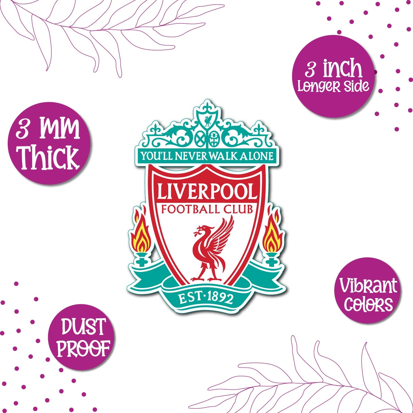Liverpool fc fans fridge magnet quirky design