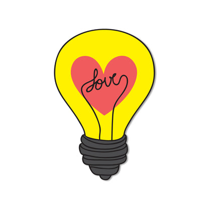 Stylish love bulb fridge magnet magnet for gifting and home decor