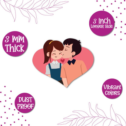 Locally crafted love couple fridge magnet perfect for couples