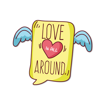 Stylish love is all around fridge magnet magnet for gifting and home decor