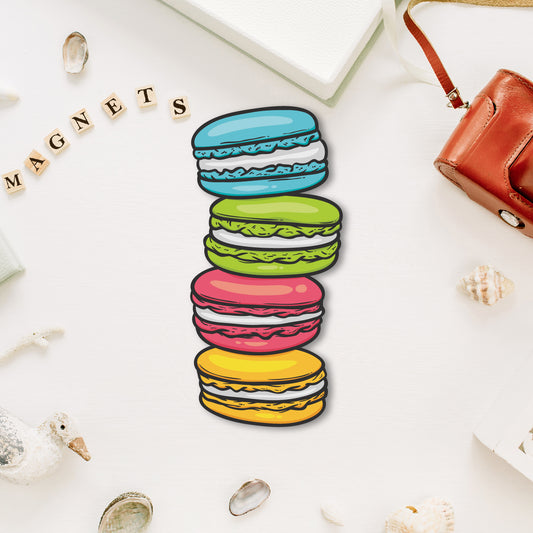 Macaron fridge magnet quirky dessert decor