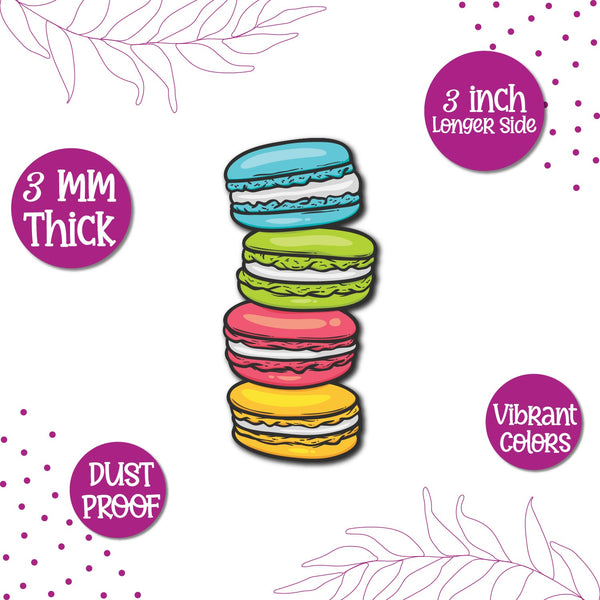 Macaron Wooden Fridge Magnet