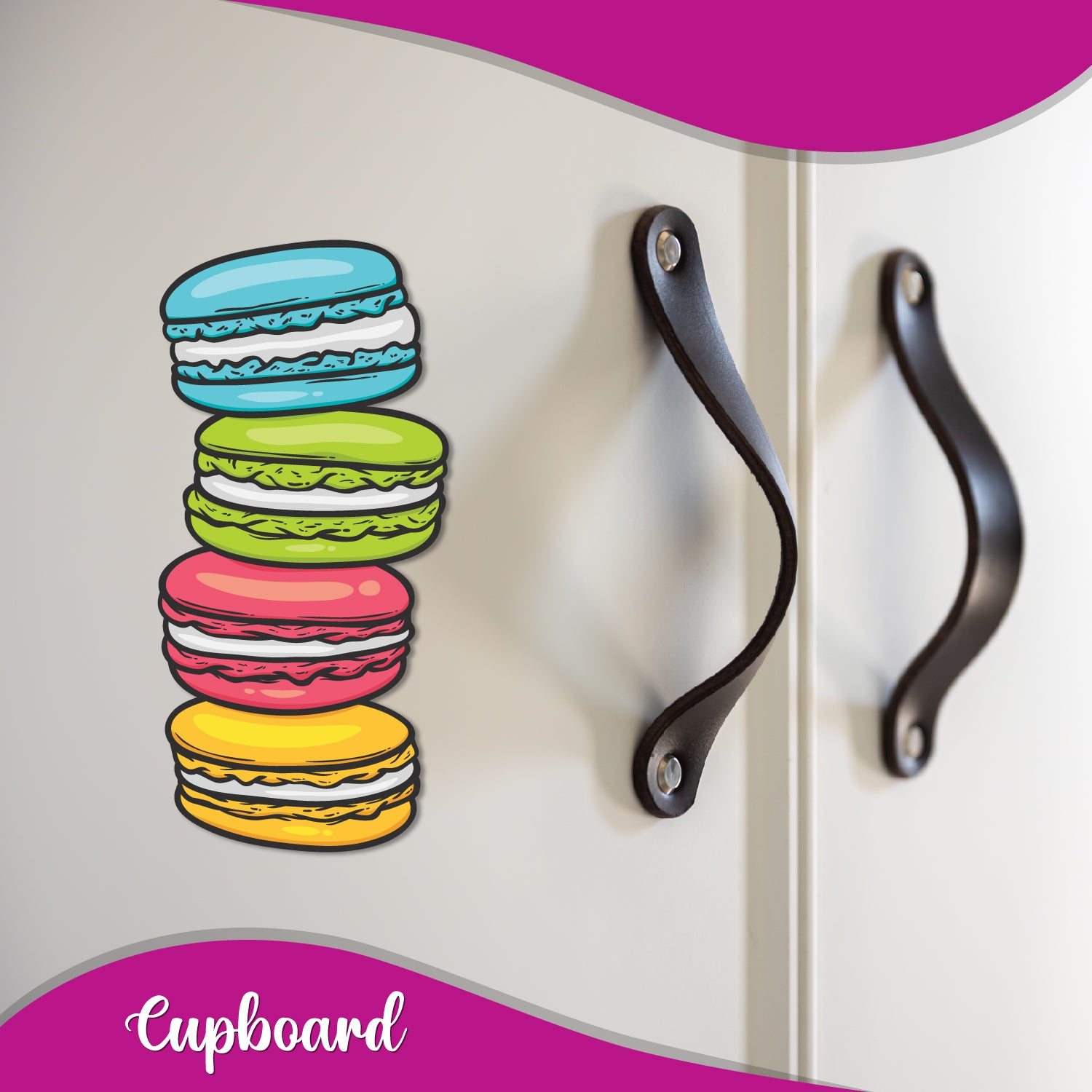 Colorful macaron fridge magnet gift