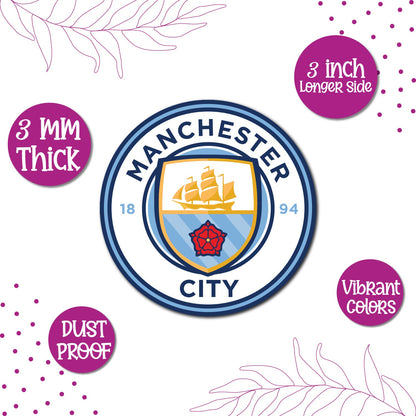 Quirky Manchester City supporters fridge magnet