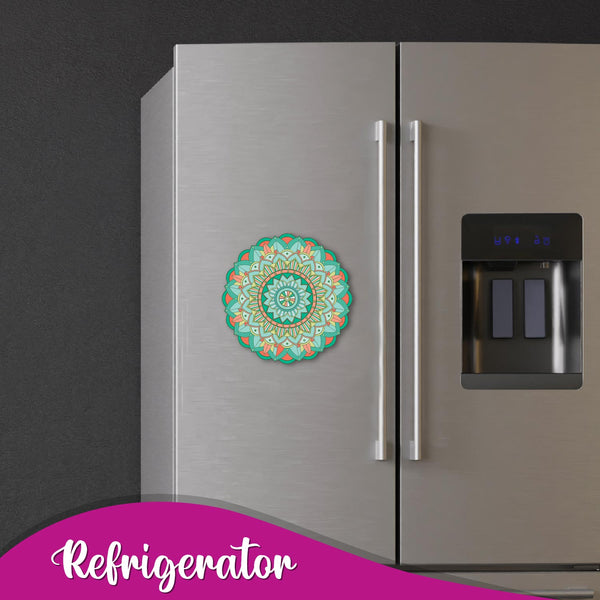 Mandala Wooden Fridge Magnet