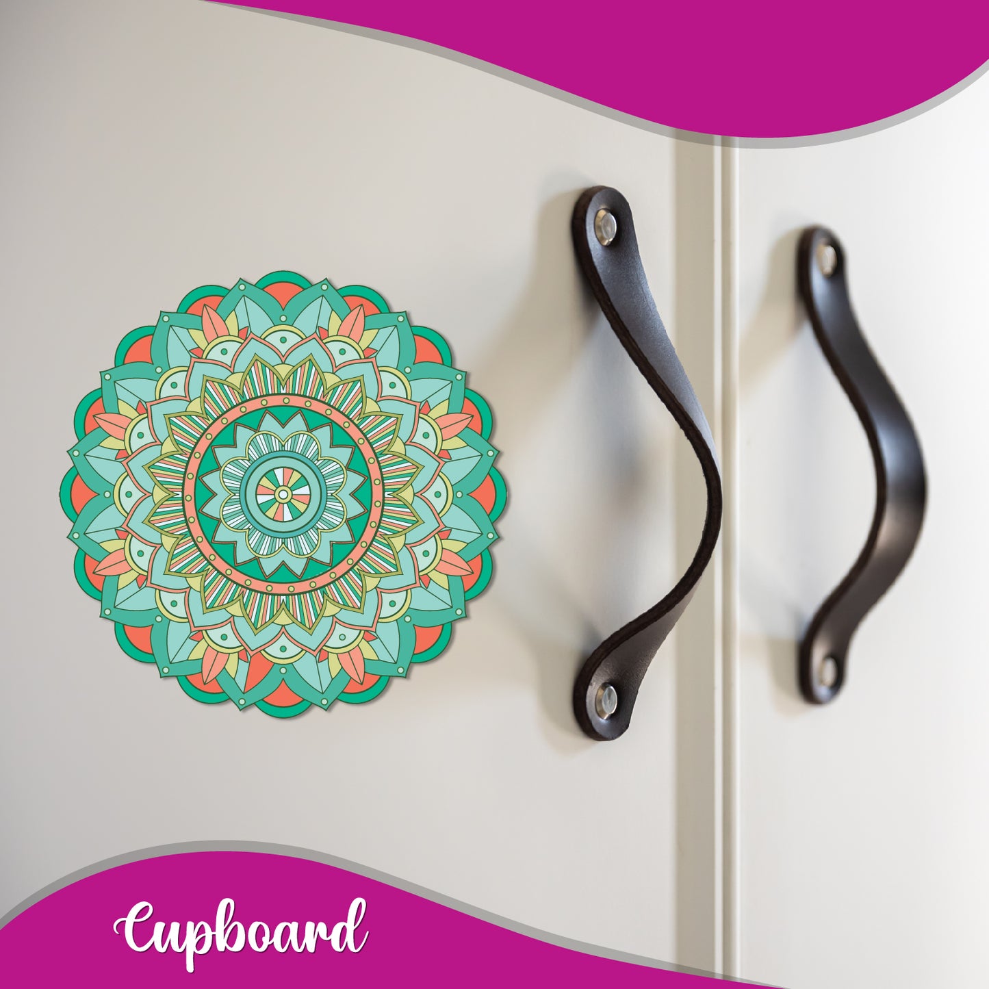 Mandala lovers quirky fridge magnet gift