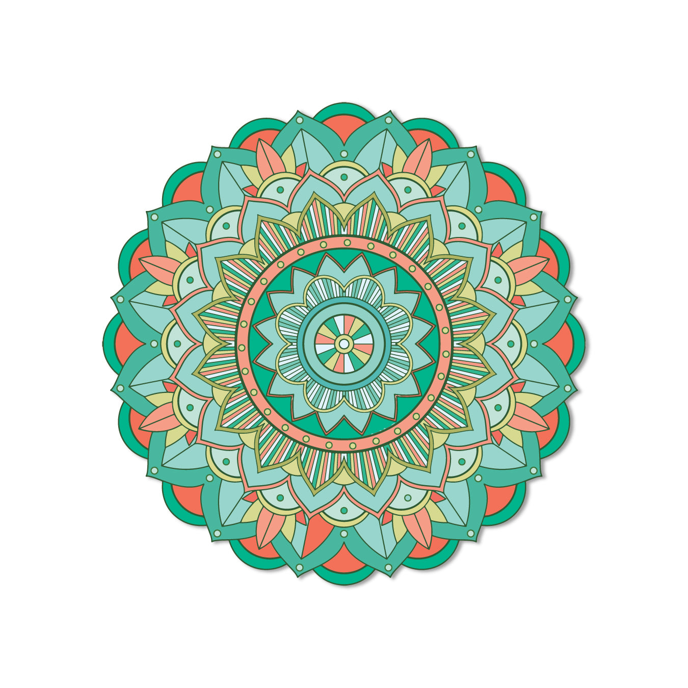 Mandala themed quirky fridge magnet India