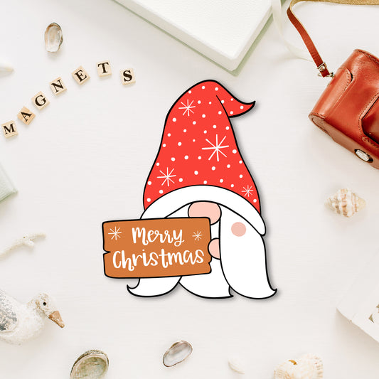 Premium wooden merry christmas fridge magnet handmade festive decor