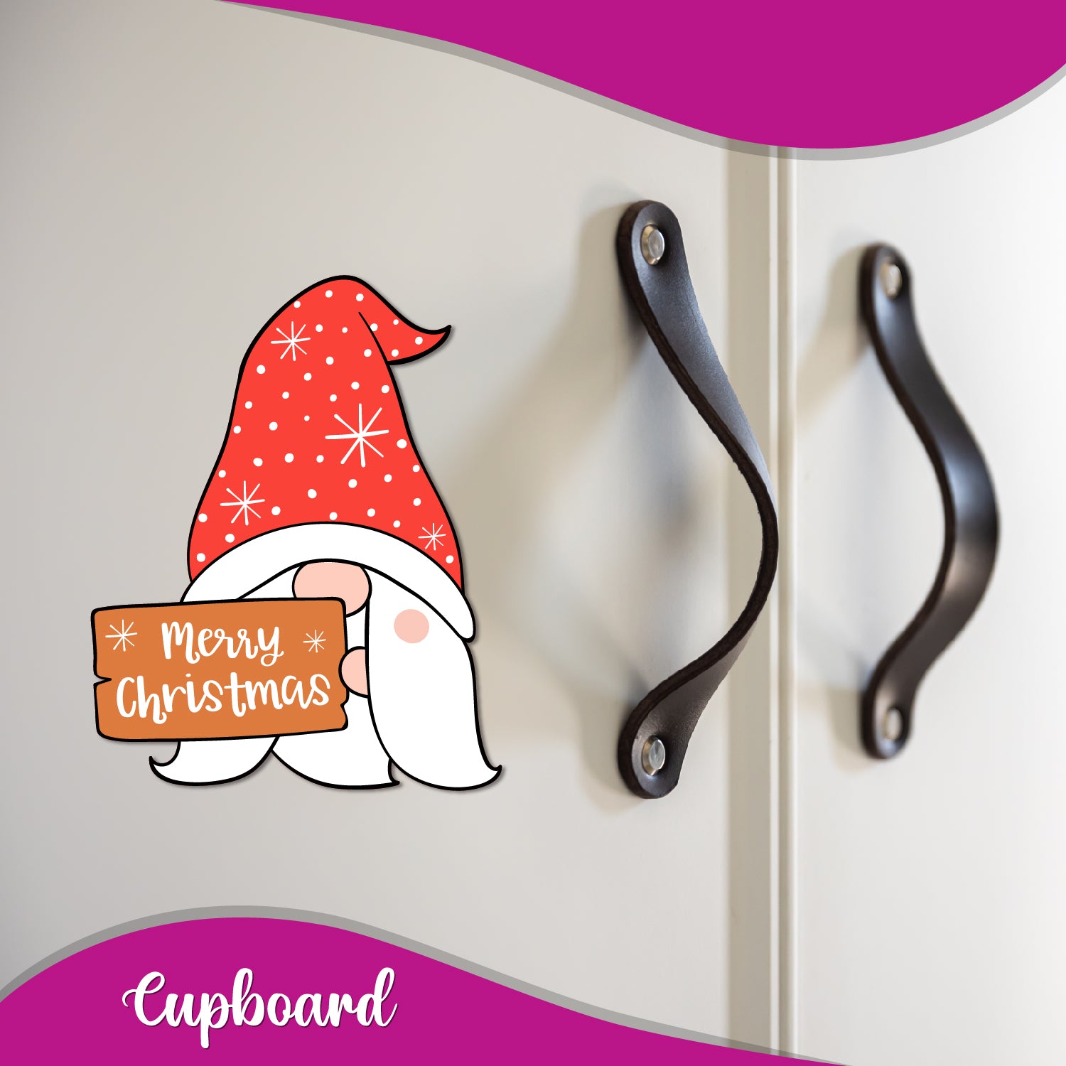 Unique merry christmas fridge magnet magnet for seasonal home decoration