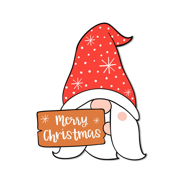 Merry Christmas Wooden Fridge Magnet