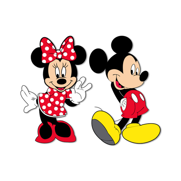 Mickey and Minnie Wooden Fridge Magnet